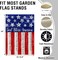 God Bless America 4th of July Home Decorative Garden Flag 12x18